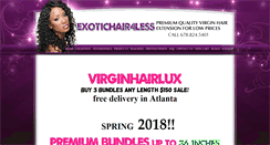 Desktop Screenshot of exotichair4less.com